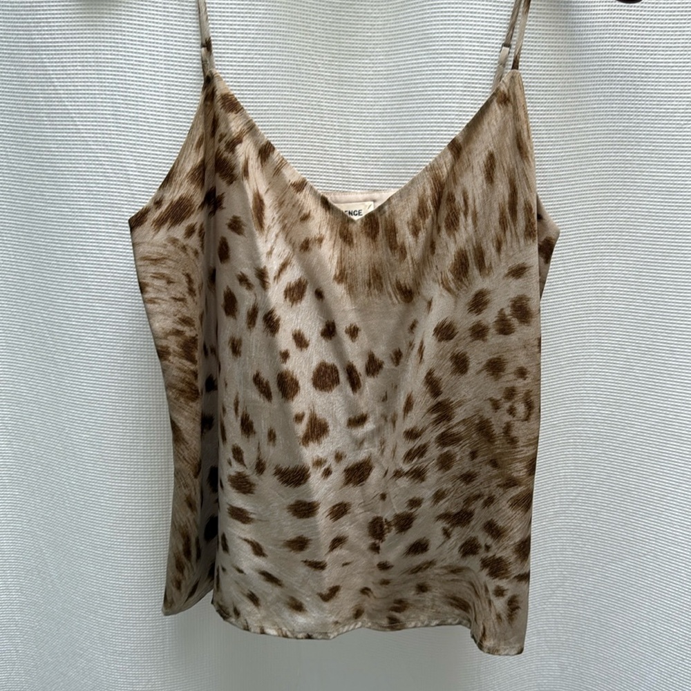 L’agence camisole top animal print size small